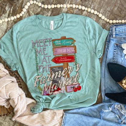 Meet Me at the Farmers Market Sublimation Design PNG Digital Download Country Vintage Strawberries