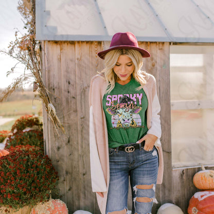 Spooky Season Sublimation Design PNG Digital Download Cheetah Halloween Witch Purple