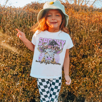 Spooky Season Sublimation Design PNG Digital Download Cheetah Halloween Witch Purple