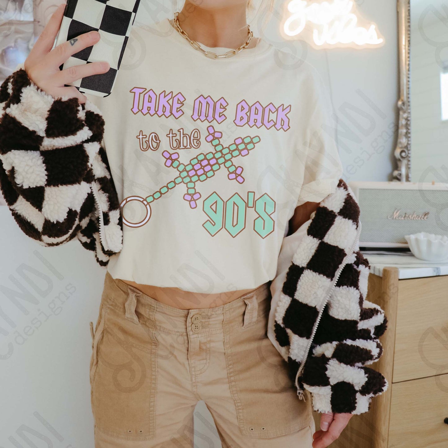 Take Me Back to the 90s 1 Sublimation Design PNG Digital Download Printable Retro Vintage Pick Purple Green Lizard