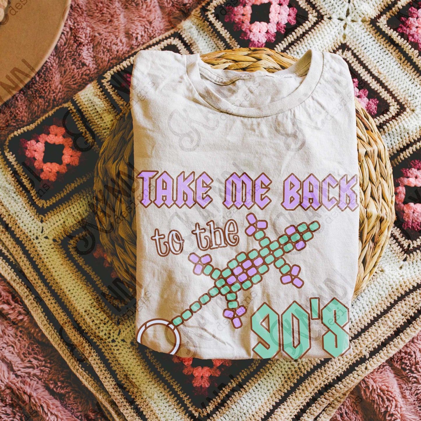Take Me Back to the 90s 1 Sublimation Design PNG Digital Download Printable Retro Vintage Pick Purple Green Lizard