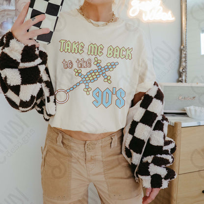 Take Me Back to the 90s 2 Sublimation Design PNG Digital Download Printable Retro Vintage Green Blue Lizard