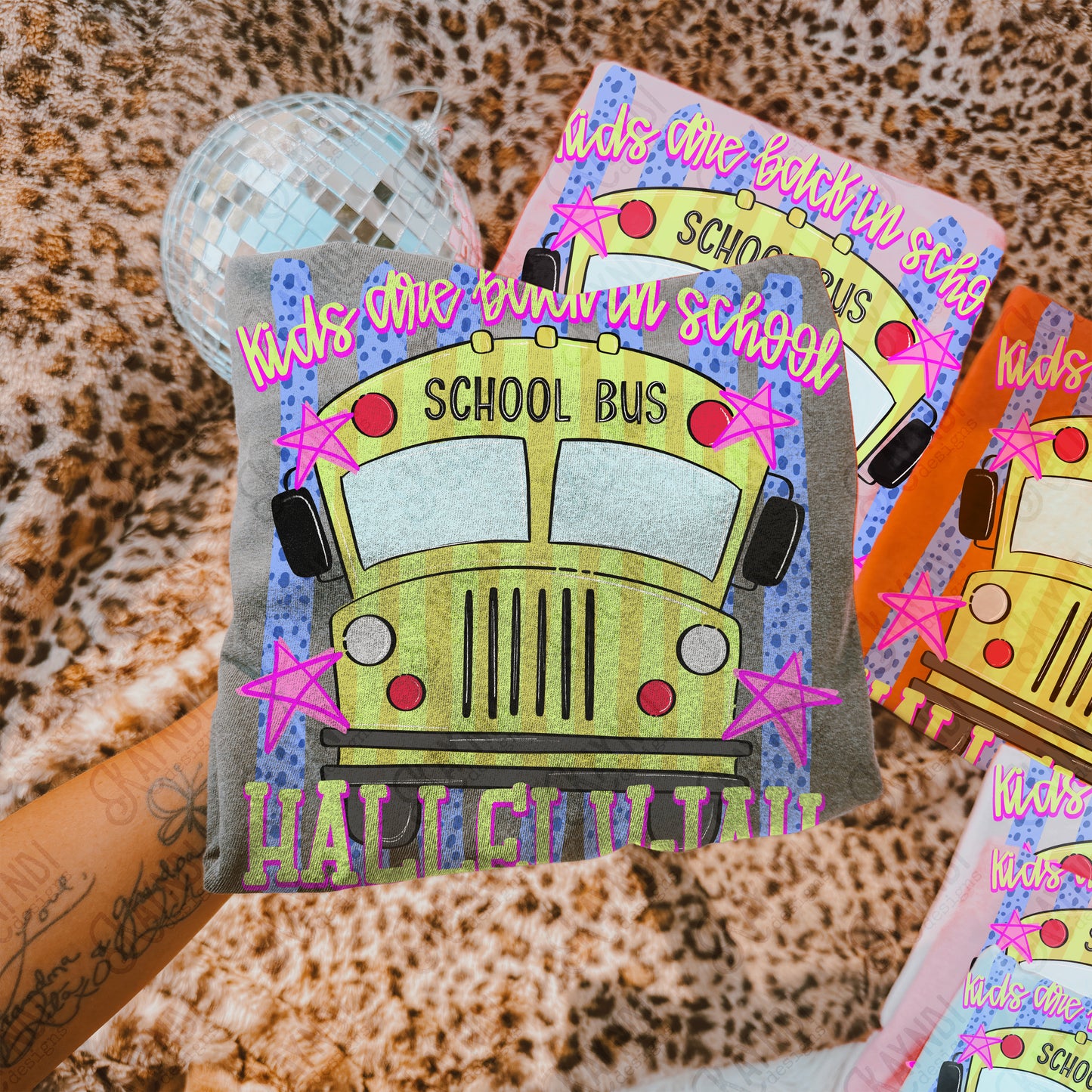 Kids are Back in School Hallelujah Blue PNG Digital Download Sublimation DTF Print Southern Preppy Bus