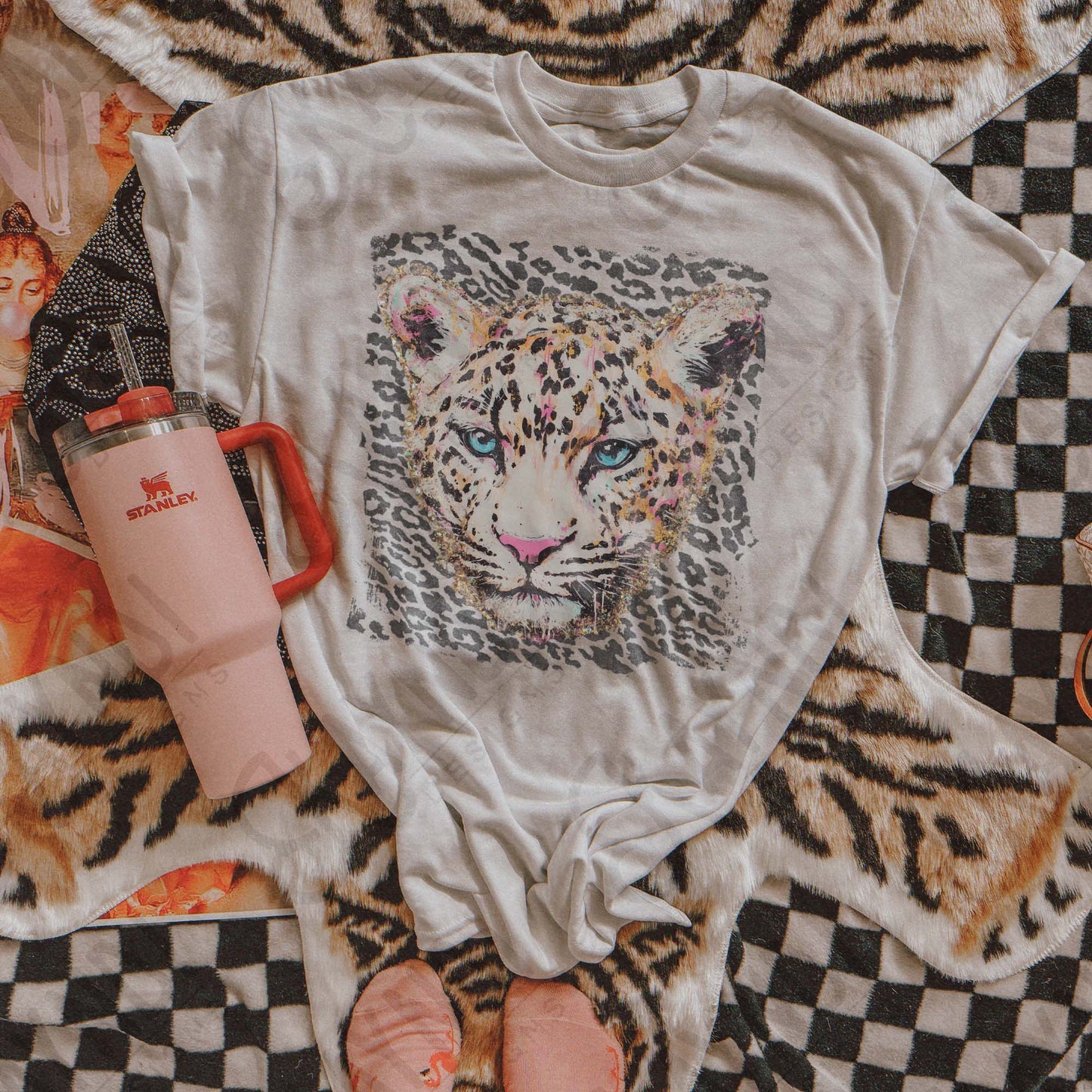 Leopard Face Sublimation Design PNG Digital Download Leopard Wild Animal Print