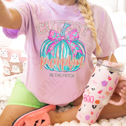 Cutest Pumpkin in the Patch Sublimation Design PNG Digital Download Printable Halloween Pumpkin