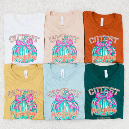 Cutest Pumpkin in the Patch Sublimation Design PNG Digital Download Printable Halloween Pumpkin