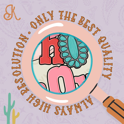 Ho Ho Ho Howdy Christmas Pink Sublimation Design PNG Digital Download Printable Christmas Cowboy Turquoise