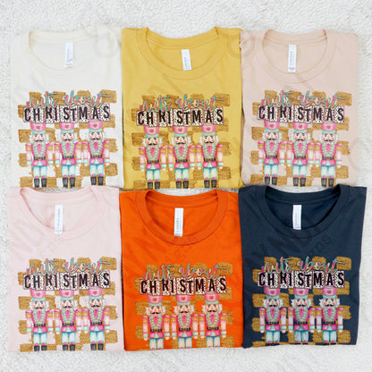 Nuts about Christmas Sublimation Design PNG Digital Download Printable Retro Vintage Christmas Nutcrackers