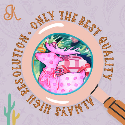 Rock Around the Christmas Tree Pink Sublimation Design PNG Digital Download Printable Christmas