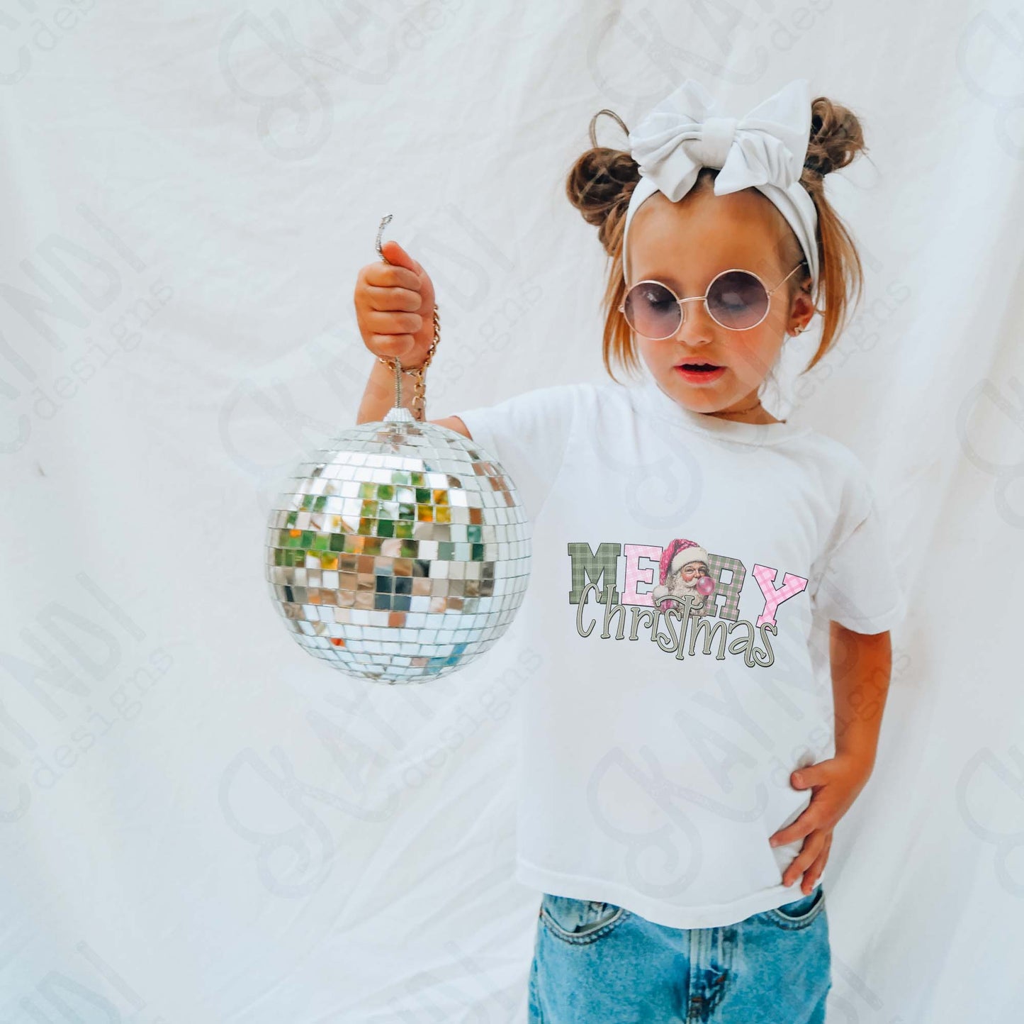 Christmas Christmas Santa Bubble Sublimation Design PNG Digital Download Merry Christmas Checkered Bubblegum