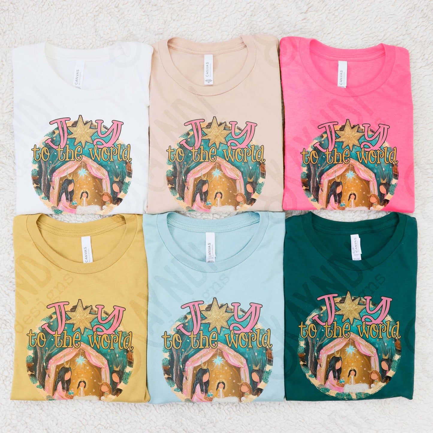 Joy to the World Sublimation Design PNG Digital Download Nativity Faith Jesus