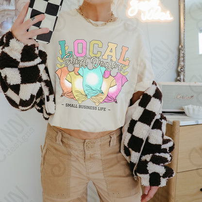 Local Shirt Dealer Bleached Sublimation Design PNG Digital Download Printable Small Business Life