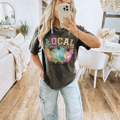 Local Shirt Dealer Bleached Sublimation Design PNG Digital Download Printable Small Business Life