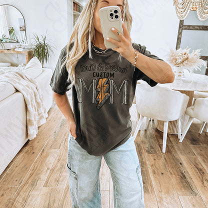 Loud & Proud Basketball Mom Sublimation Design PNG Digital Download Printable Mom Sparkle Lightning