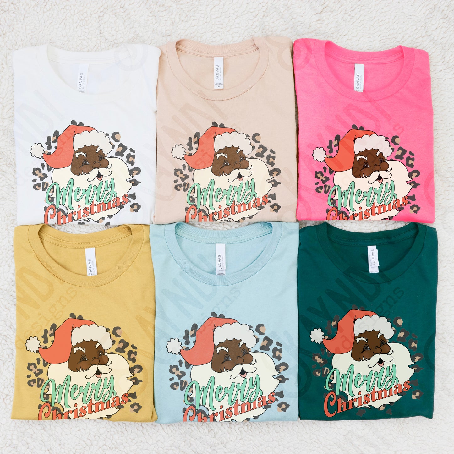 Merry Christmas Santa 2 Sublimation Design PNG Digital Download Printable Christmas Cheetah