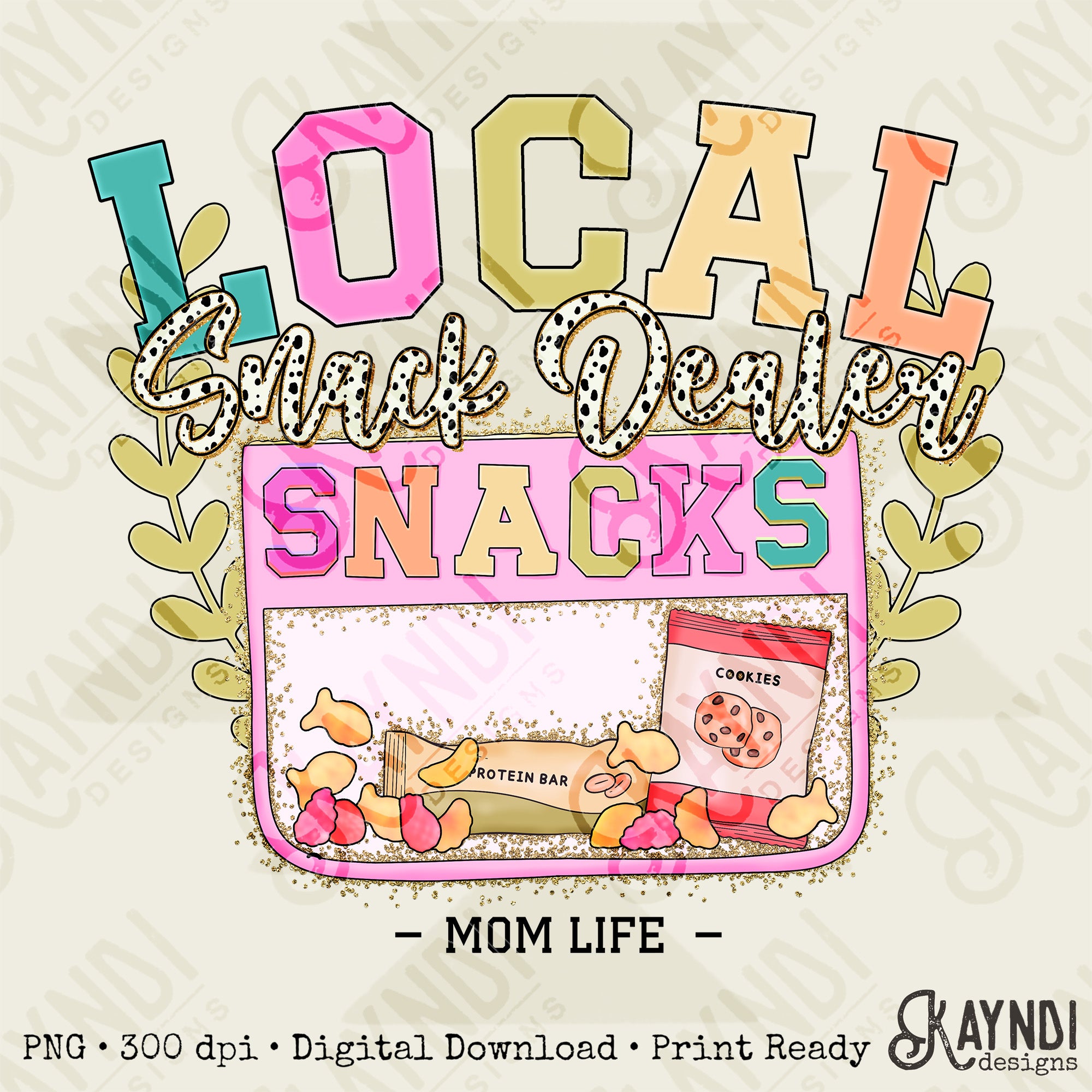 Local Snack Dealer Sublimation Design PNG Digital Download Printable M ...