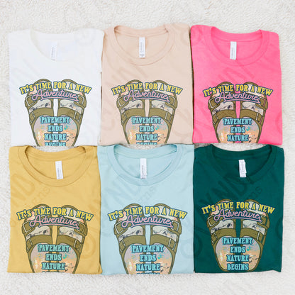 It's Time for a New Adventure Sublimation Design PNG Digital Download Travel Wilderness