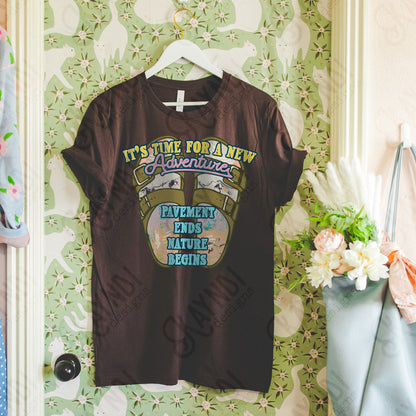 It's Time for a New Adventure Sublimation Design PNG Digital Download Travel Wilderness