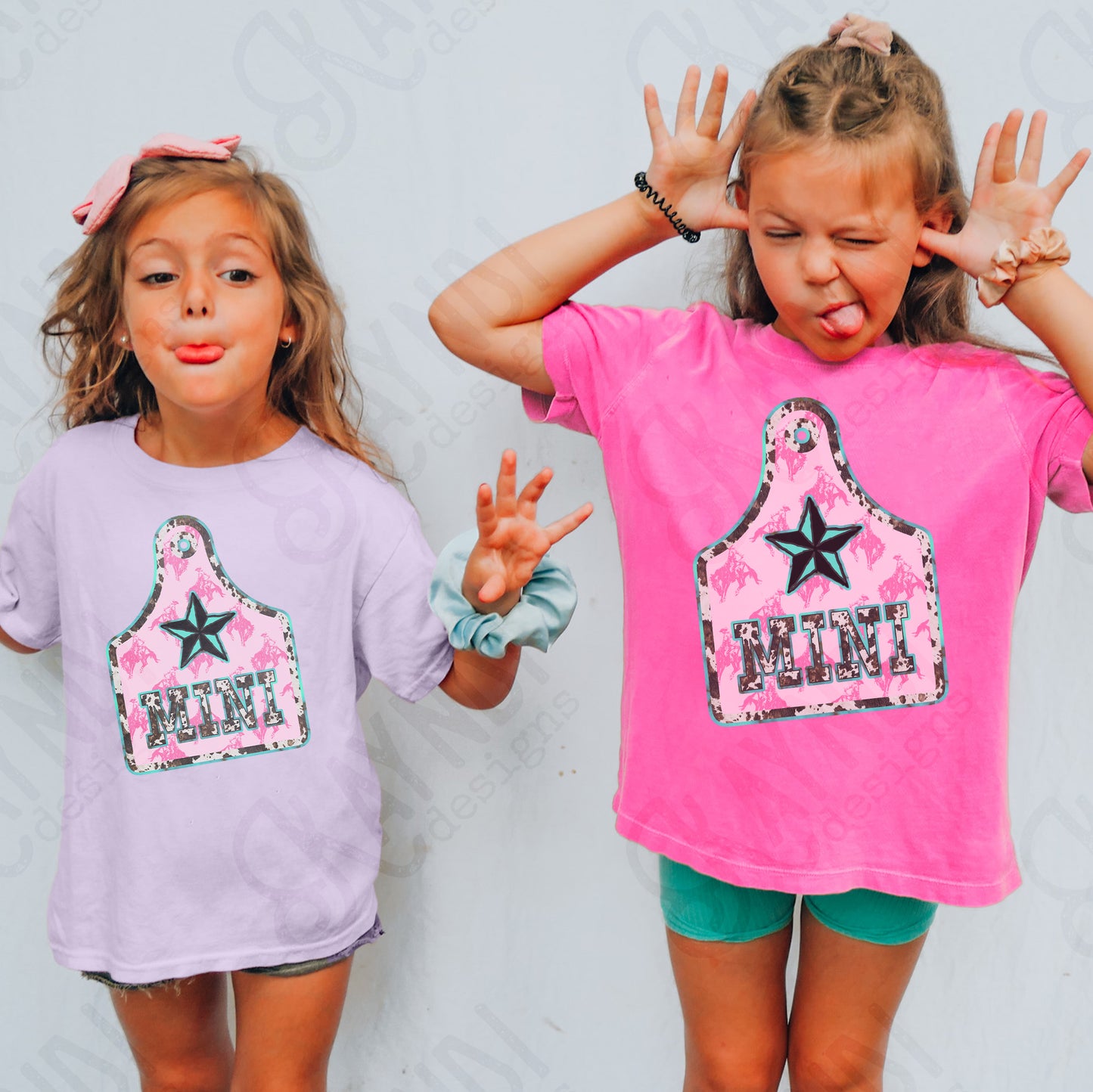 Mini Sublimation Design PNG Digital Download Cowgirl Rodeo Cowprint Tag