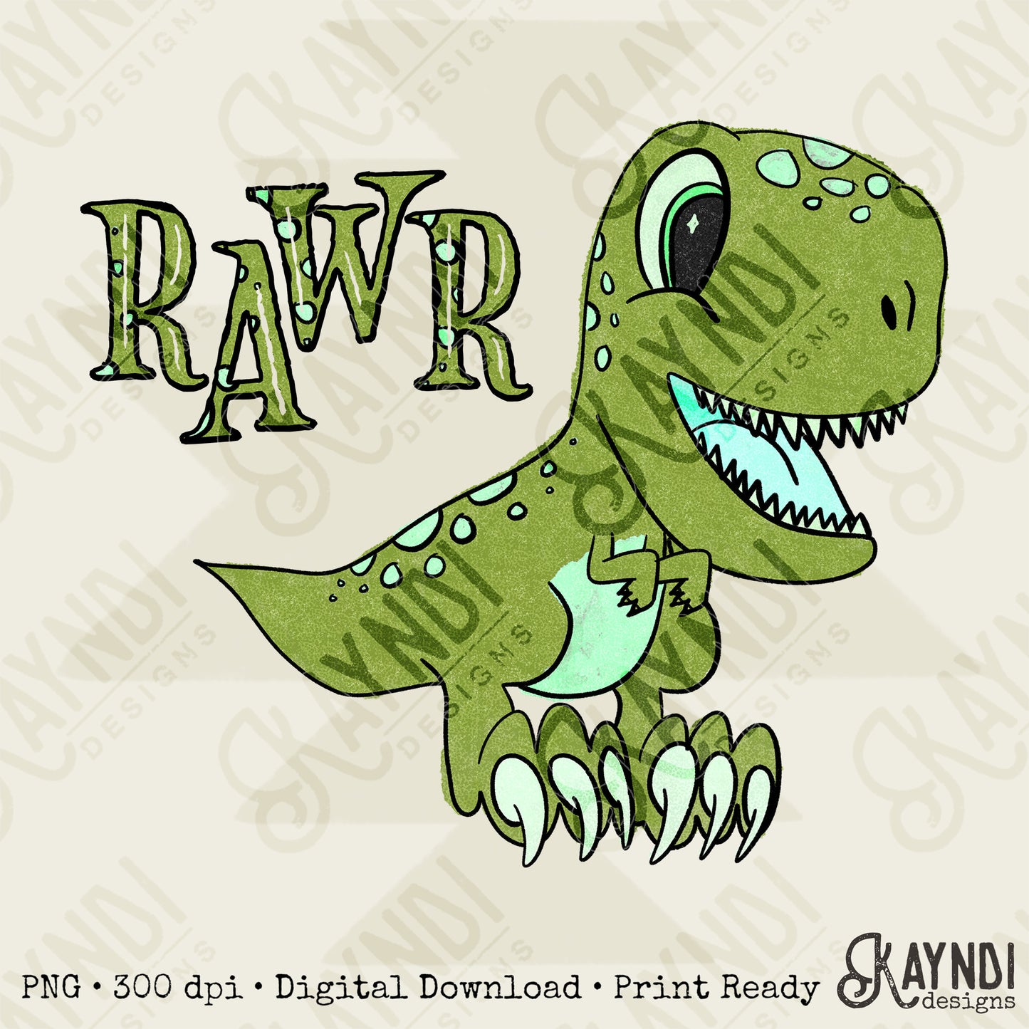Rawr Baby Dinosaur Sublimation Design PNG Digital Download Dino Cute T-rex
