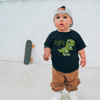 Rawr Baby Dinosaur Sublimation Design PNG Digital Download Dino Cute T-rex