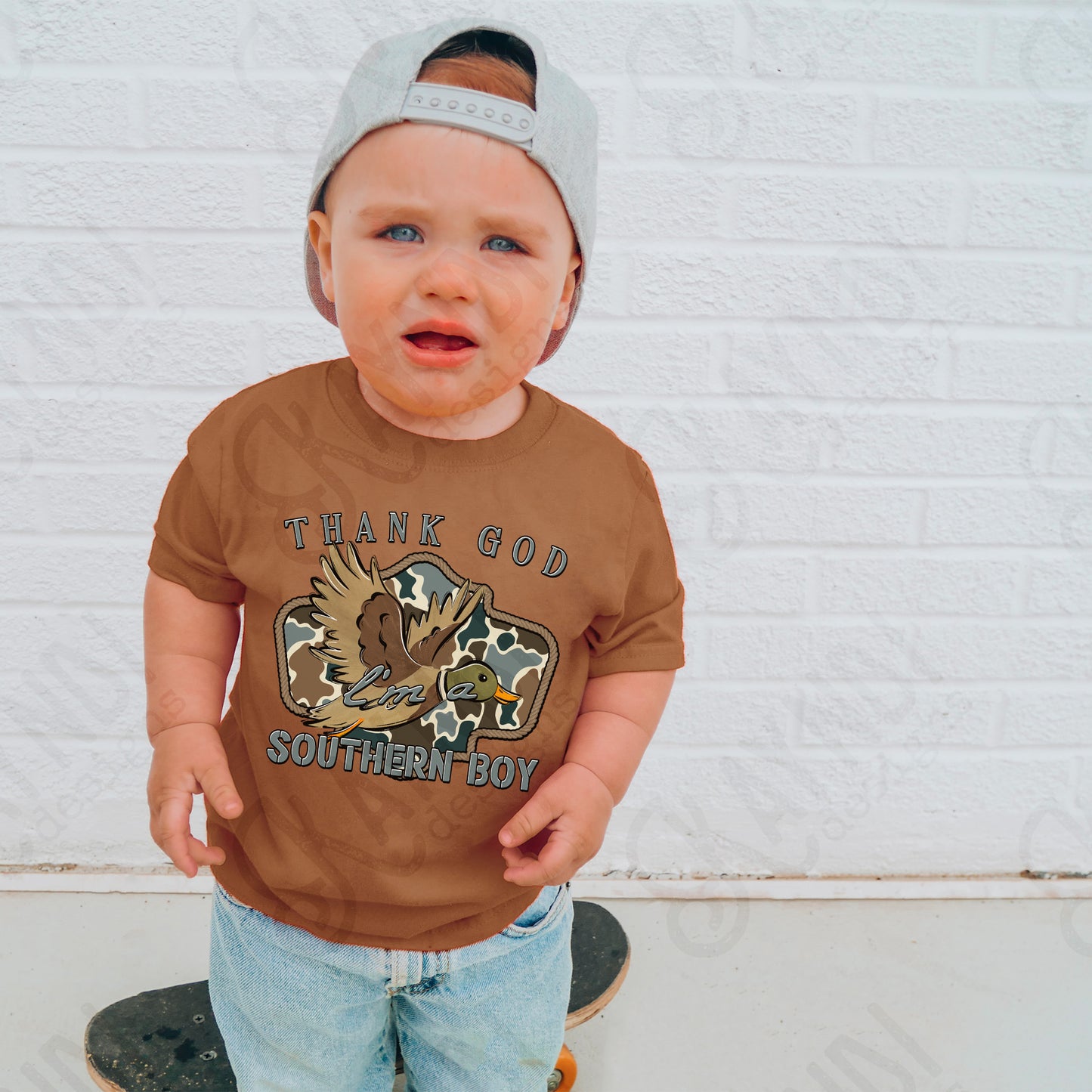 Thank God I'm a Southern Boy Duck Sublimation Design PNG Digital Download Hunting Outdoors Camo