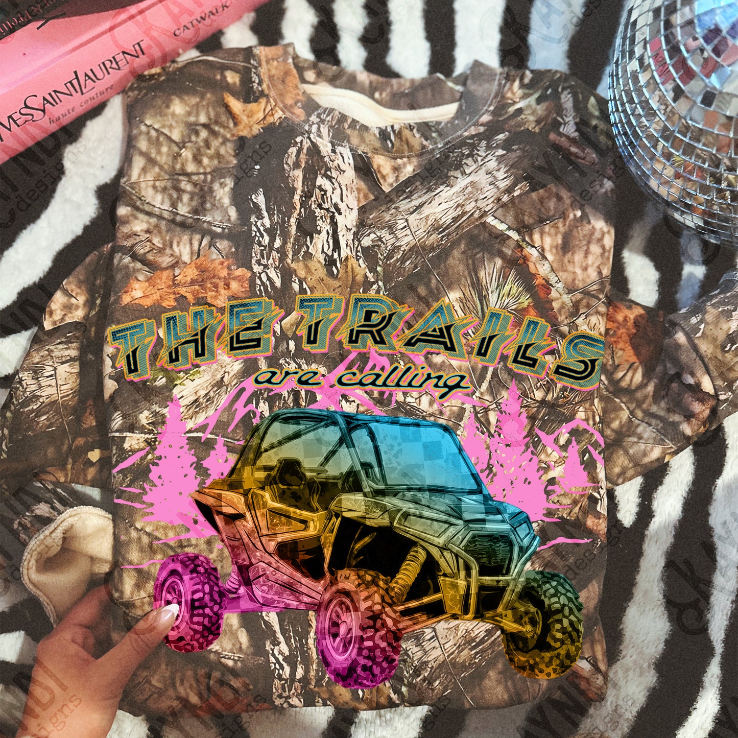 The Trails are Calling Sublimation Design PNG Digital Download Outdoors Adventure UTV