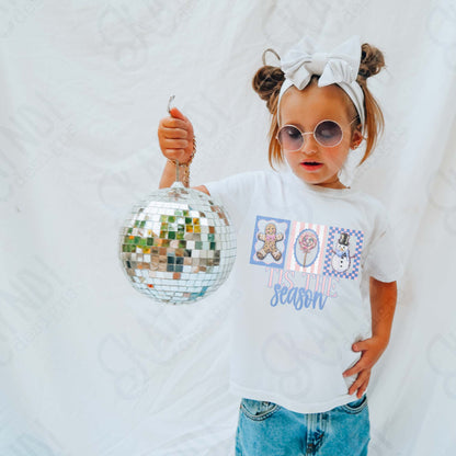 Tis the Season Sublimation Design PNG Digital Download Cheetah Gingerbreak Snowman Candy Christmas