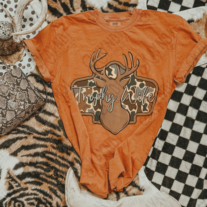 Trophy Wife Sublimation Design PNG Digital Download Deer Hunting Camo