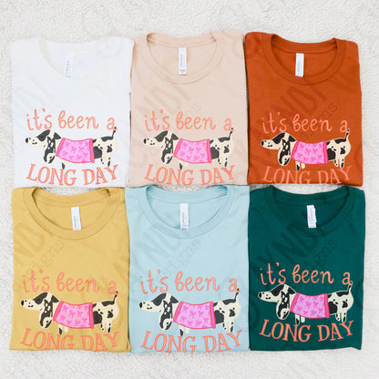 It's Been a Long Day Dashund Black 2 Sublimation Design PNG Digital Download Printable Pets Dog