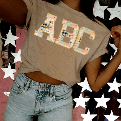 Petal Mosaic Alpha Set Sublimation Design PNG Digital Download Printable Patchwork