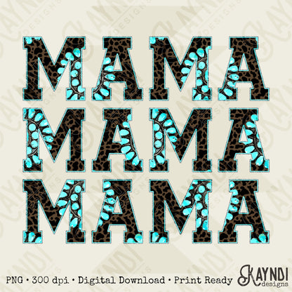 Concho Mama Sublimation Design PNG Digital Download Printable Western Mama