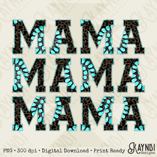 Concho Mama Sublimation Design PNG Digital Download Printable Western Mama