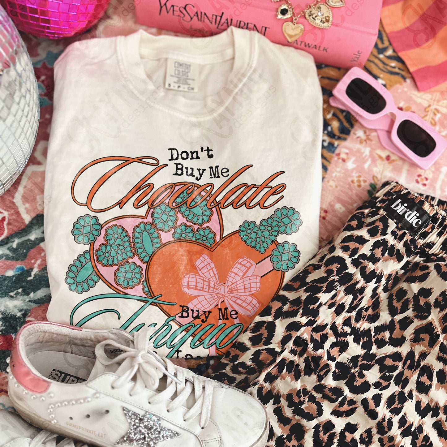 Don't Buy Me Chocolate Sublimation Design PNG Digital Download Turquoise Valentine