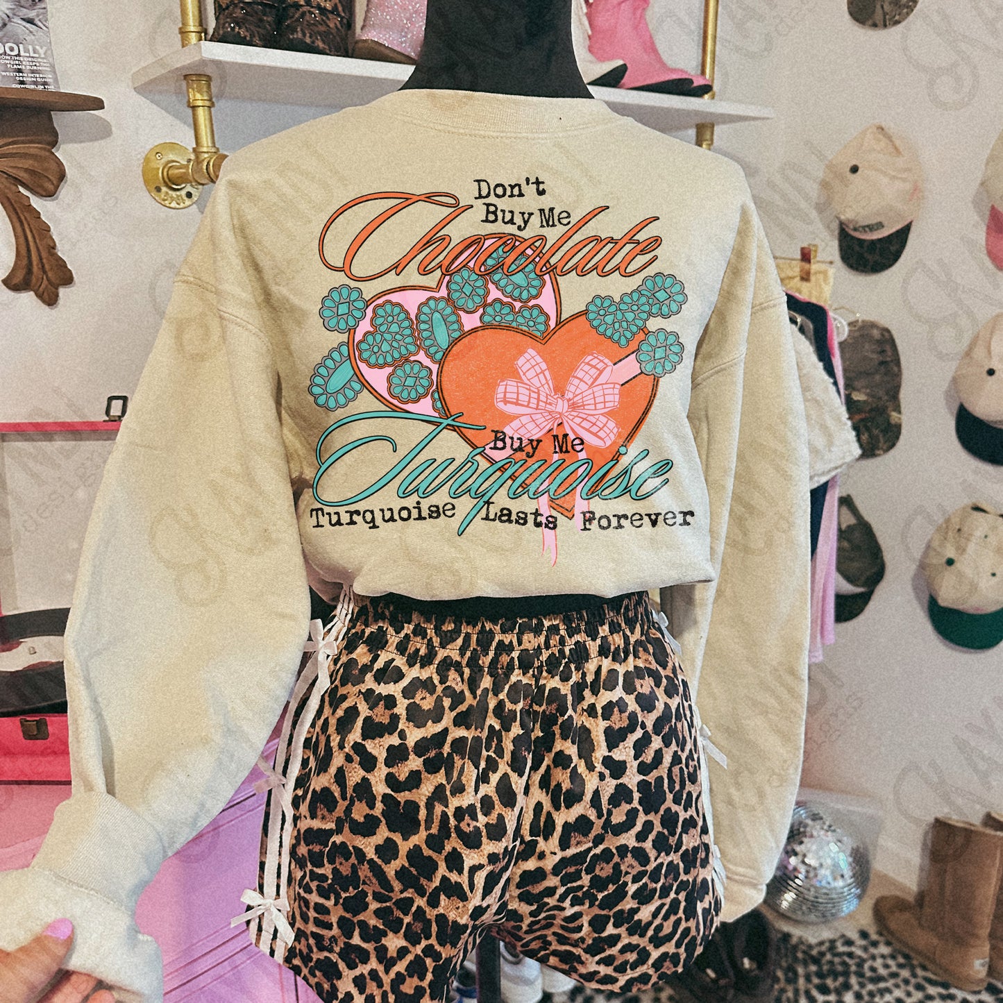 Don't Buy Me Chocolate Sublimation Design PNG Digital Download Turquoise Valentine