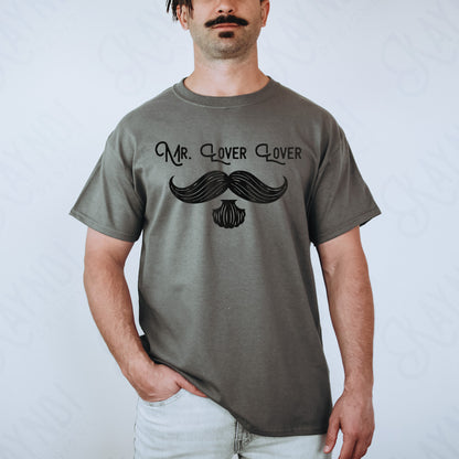 Mr. Lover Lover Sublimation Design PNG Digital Download Mustache Mens