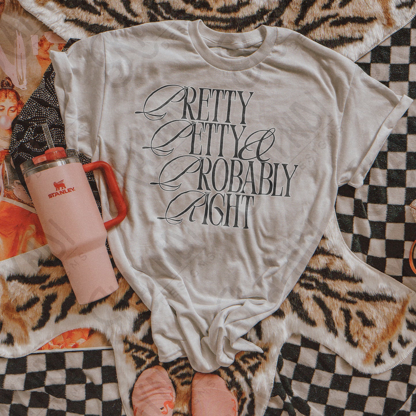 Pretty Petty Probably RightSublimation Design PNG Digital Download