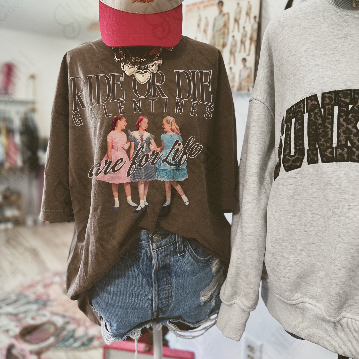 Ride or Die Galentines are For Life Sublimation Design PNG Digital Download Girls Friends Valentine