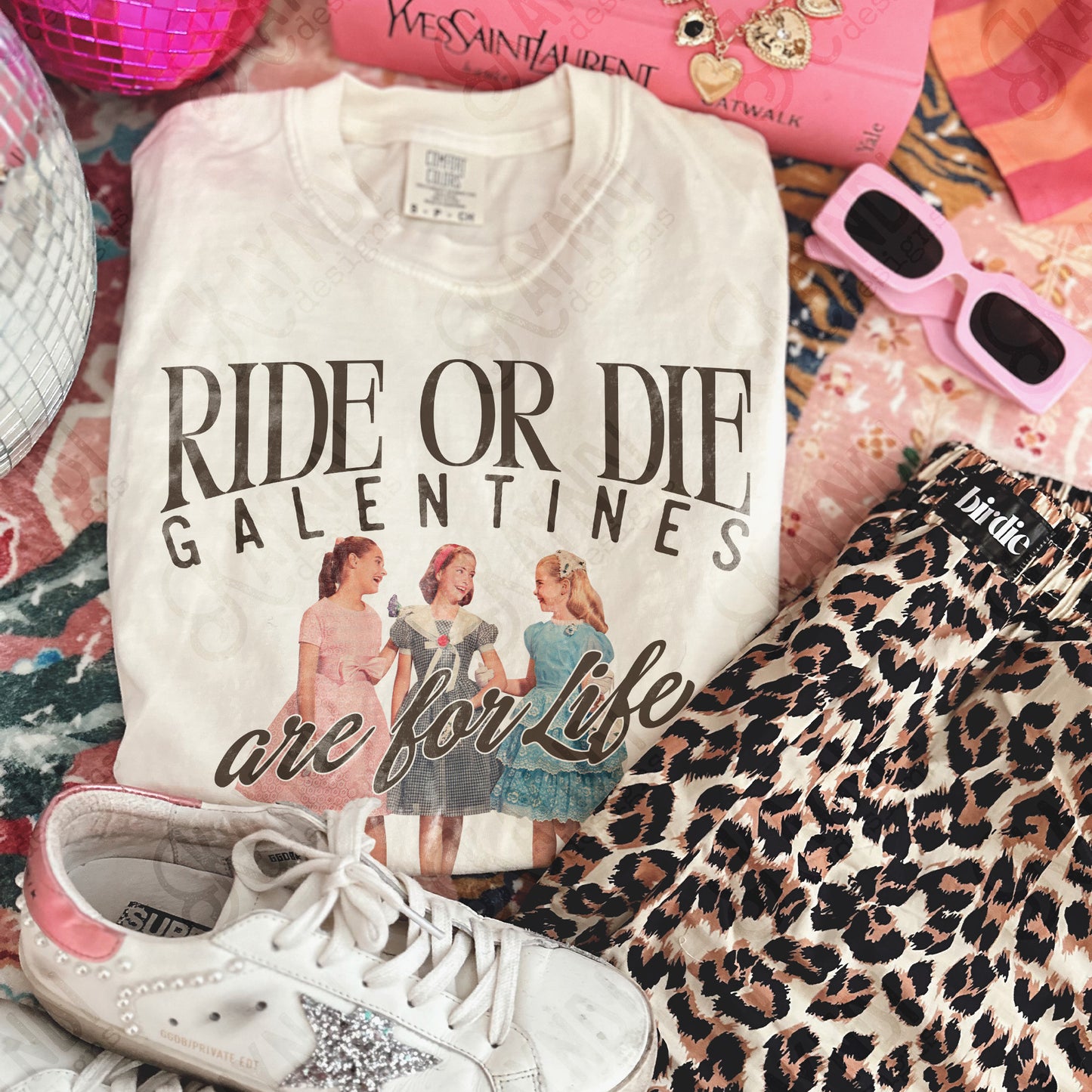 Ride or Die Galentines are For Life Sublimation Design PNG Digital Download Girls Friends Valentine