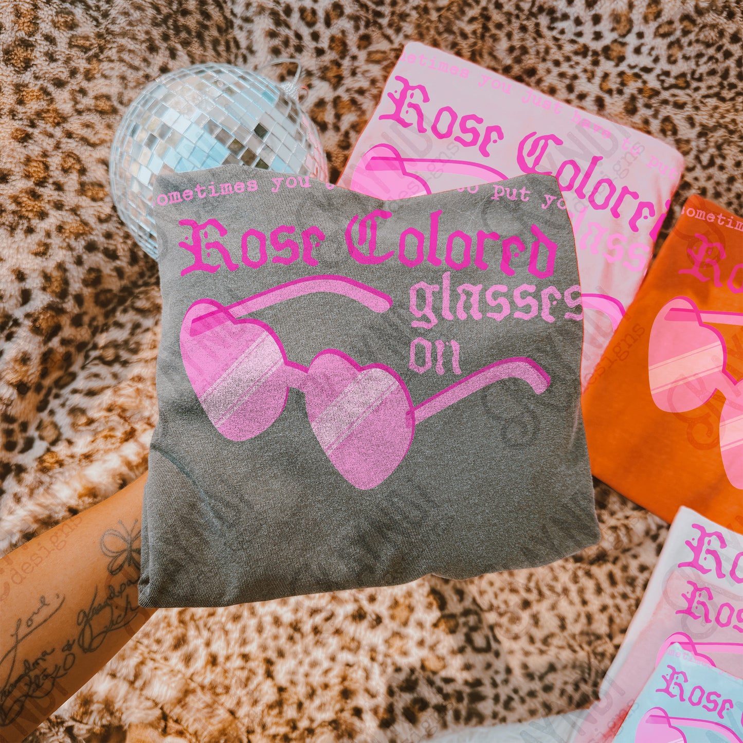 Sometime you just Have to Put Sublimation Design PNG Digital Download Pink Glasses Rose