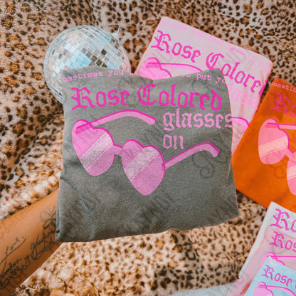 Sometime you just Have to Put Sublimation Design PNG Digital Download Pink Glasses Rose