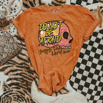 Do Not Be Afraid Fierce Faith Collab Design Sublimation Design PNG Digital Download Printable Cute Rock Band Jesus Skull Goth