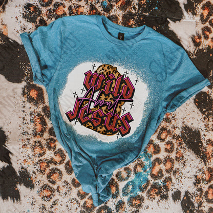 Wild about Jesus Red Fierce Faith Collab Design Sublimation Design PNG Digital Download Printable Cute Pink Leopard Cheetah Grunge