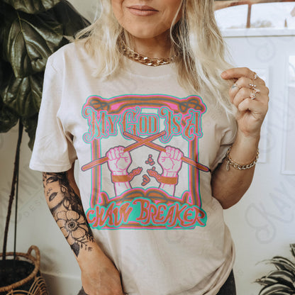 Chain Breaker Sublimation Design PNG Digital Download Printable Faith God Christian