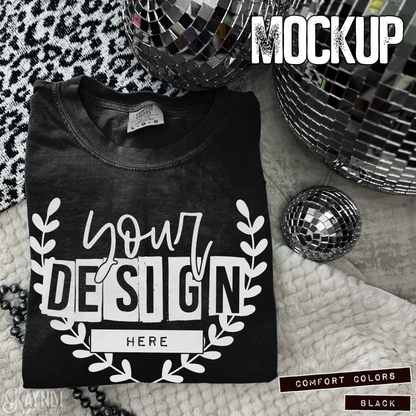 Comfort Colors Black High Quality JPG File Mock-up