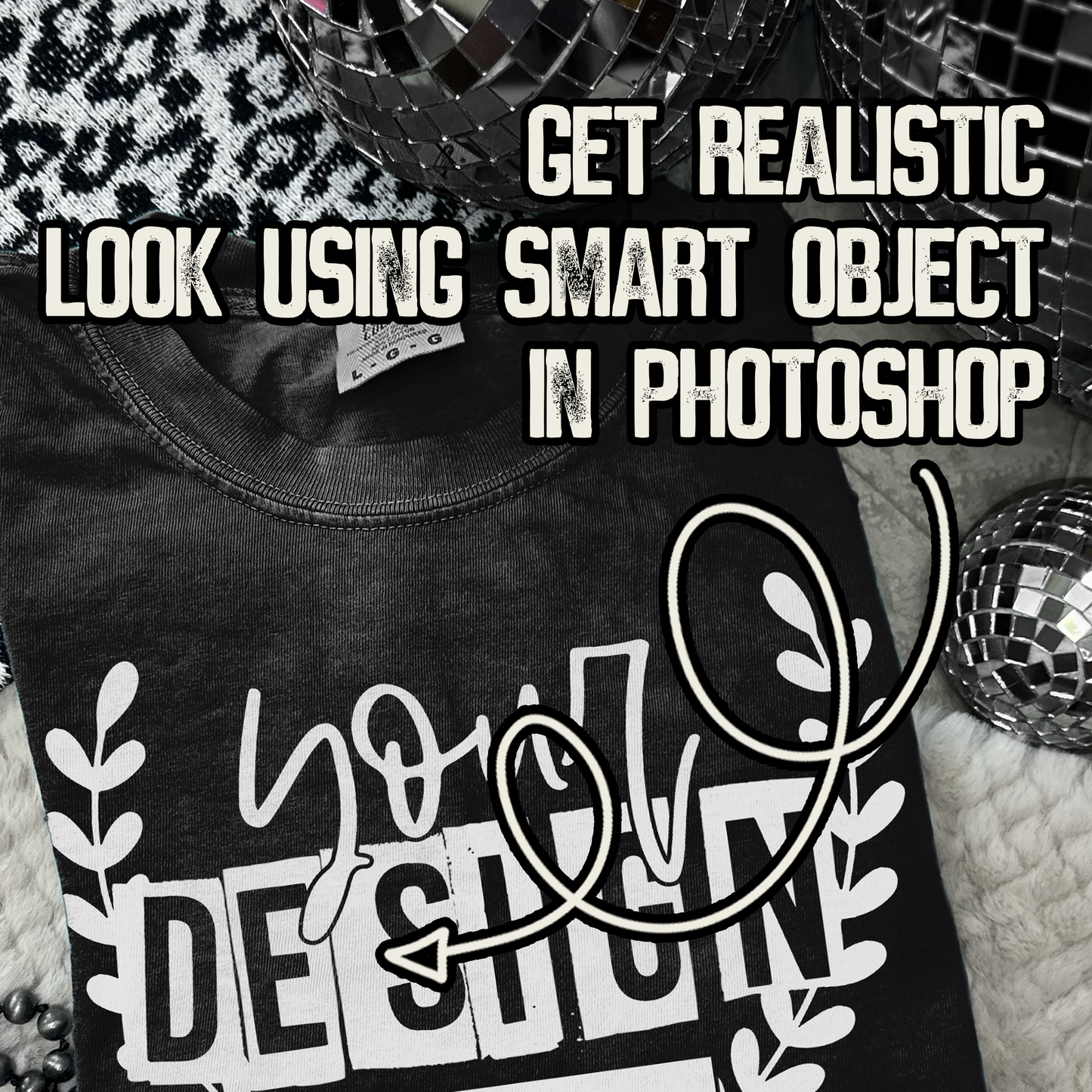 Comfort Colors Black High Quality PSD File with Smart Object Mock-up