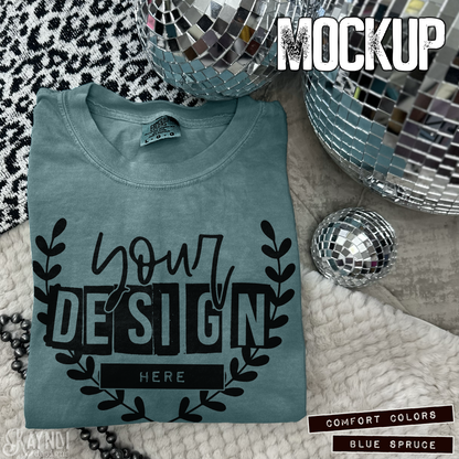 Comfort Colors Blue Spruce High Quality JPG File Mock-up