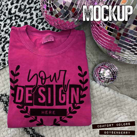 Comfort Colors Boysenberry High Quality JPG File Mock-up