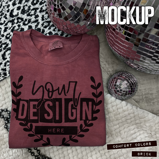 Comfort Colors Brick High Quality JPG File Mock-up