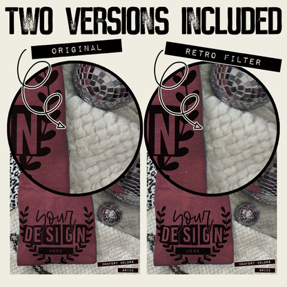 Comfort Colors Brick High Quality PSD File with Smart Object Mock-up